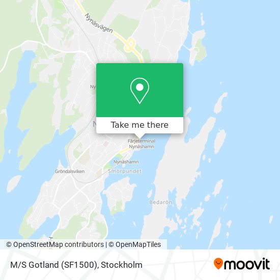 M/S Gotland (SF1500) map