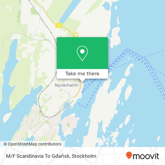 M/F Scandinavia To Gdańsk map
