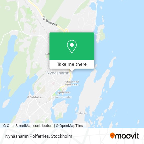 Nynäshamn Polferries map