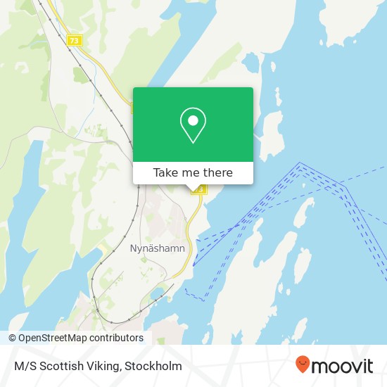 M/S Scottish Viking map