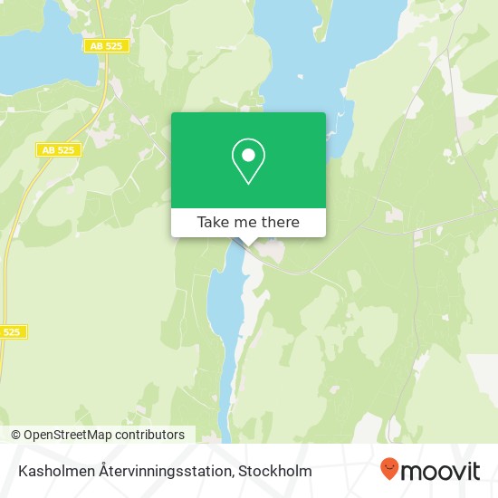 Kasholmen Återvinningsstation map