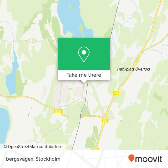 bergsvägen map