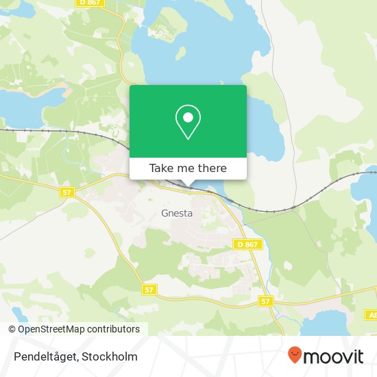 Pendeltåget map