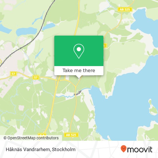 Håknäs Vandrarhem map