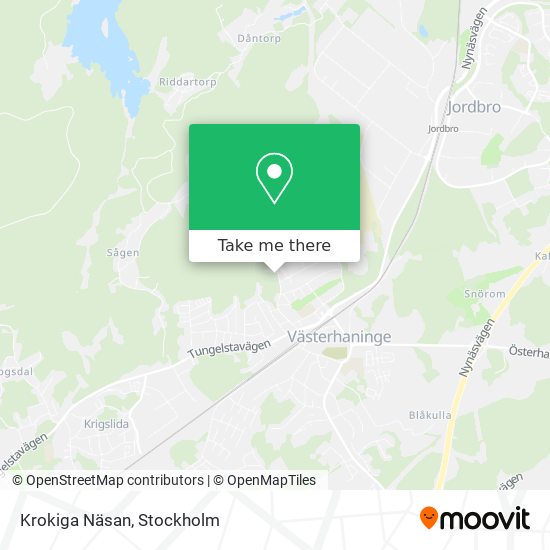 Krokiga Näsan map