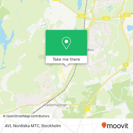 AVL Nordiska MTC map