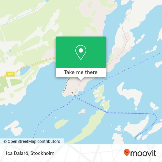 Ica Dalarö map