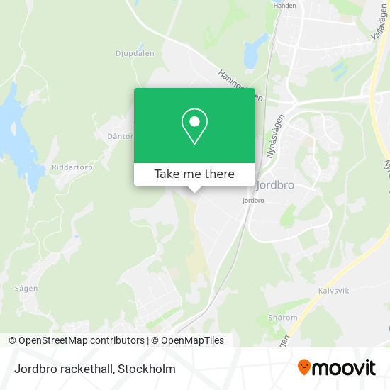 Jordbro  rackethall map