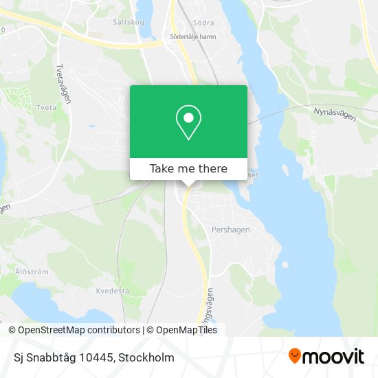 Sj Snabbtåg 10445 map
