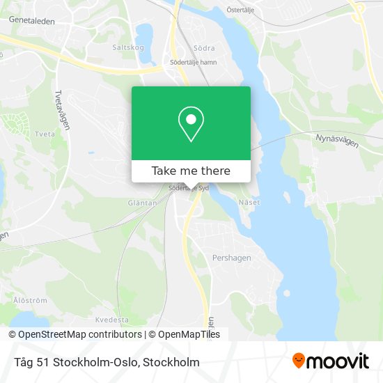 Tåg 51 Stockholm-Oslo map