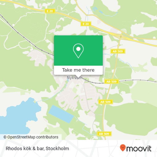 Rhodos kök & bar map
