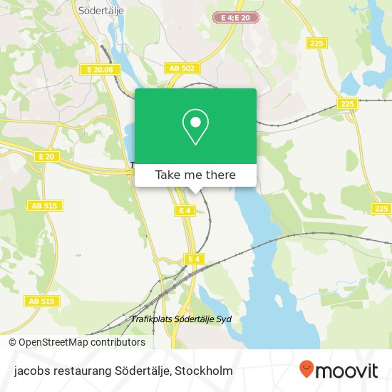 jacobs restaurang Södertälje map