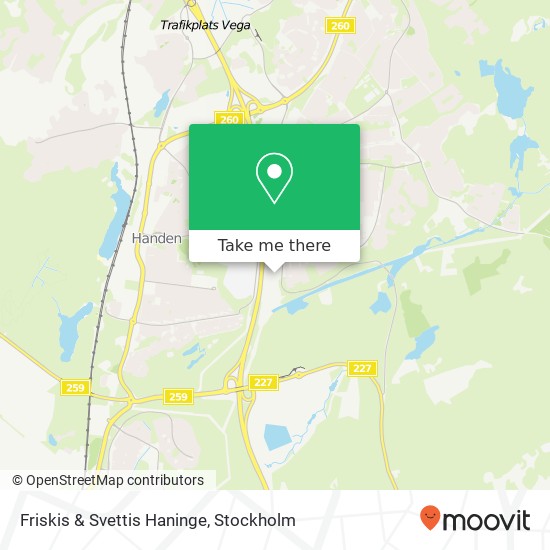 Friskis & Svettis Haninge map