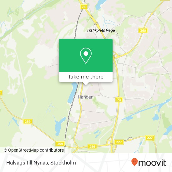 Halvägs till Nynäs map