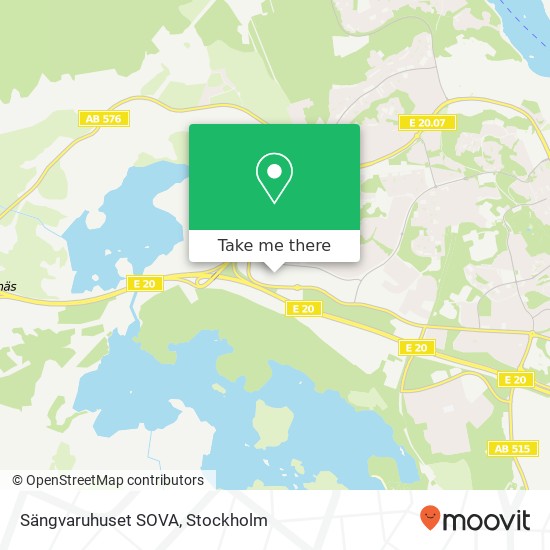 Sängvaruhuset SOVA map