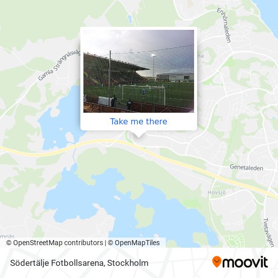 Södertälje Fotbollsarena map