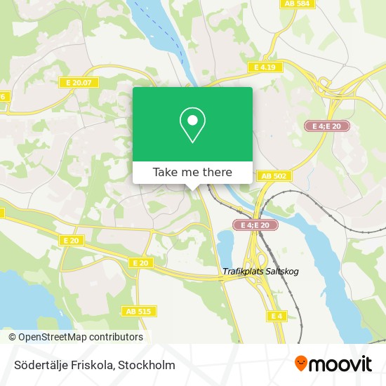 Södertälje Friskola map