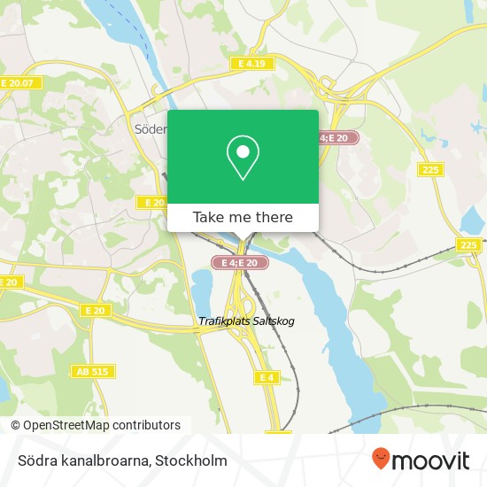 Södra kanalbroarna map