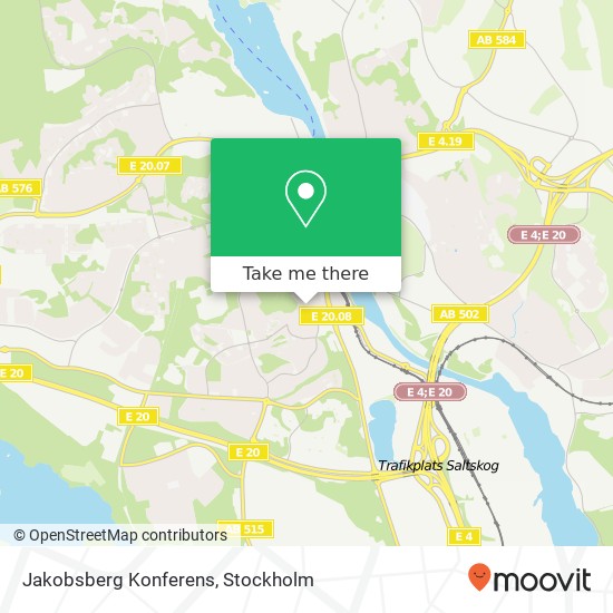 Jakobsberg Konferens map