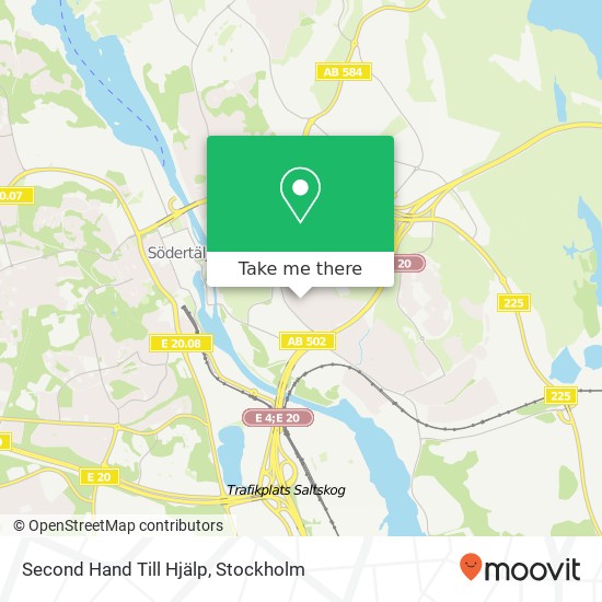 Second Hand Till Hjälp map