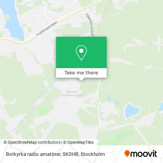 Botkyrka radio amatörer, SK0HB map