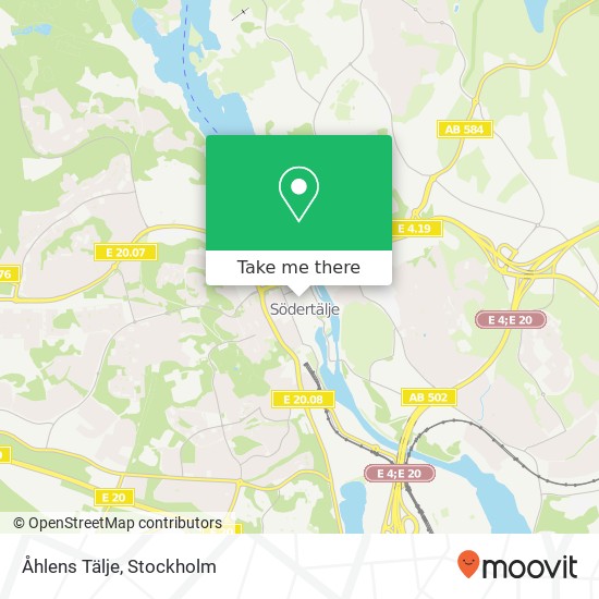 Åhlens Tälje map