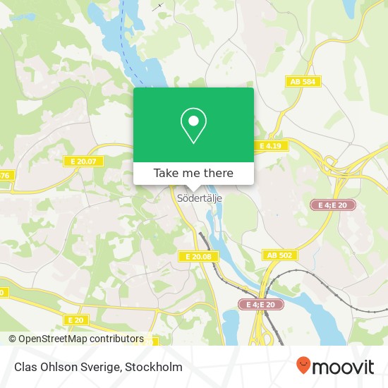 Clas Ohlson Sverige map