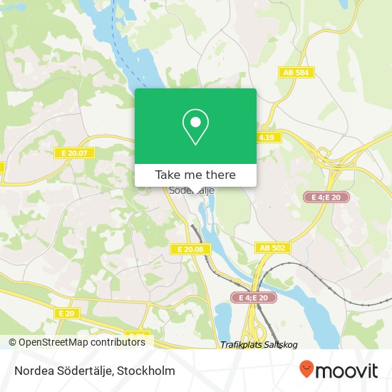 Nordea Södertälje map