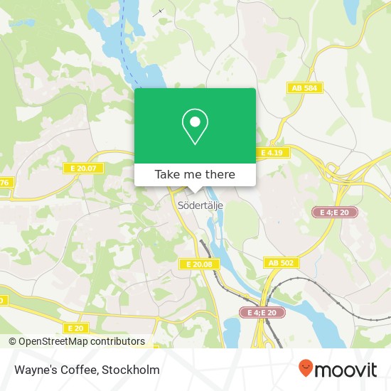 Wayne's Coffee map