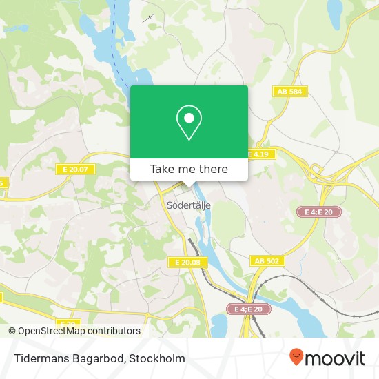 Tidermans Bagarbod map