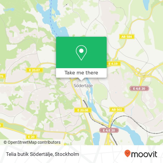 Telia butik Södertälje map