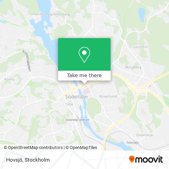 Hovsjö map