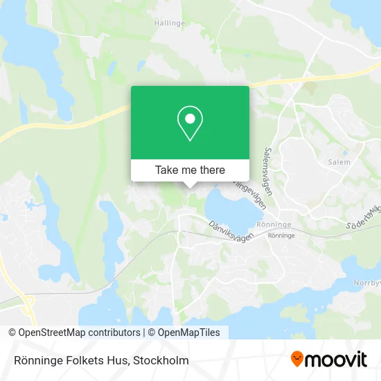 Rönninge Folkets Hus map