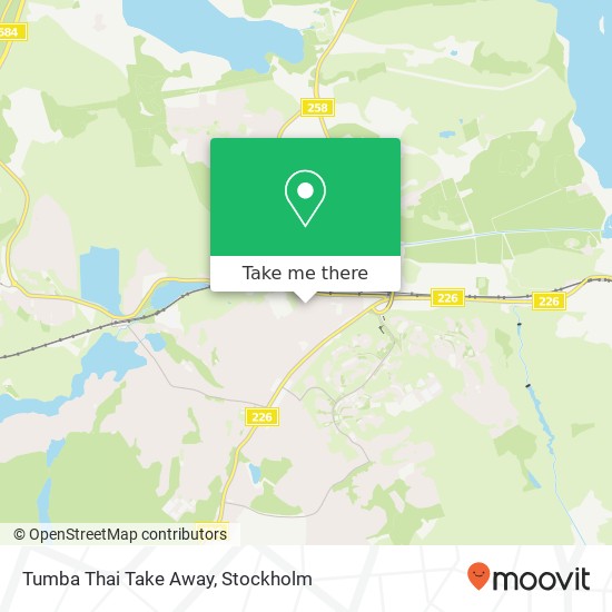 Tumba Thai Take Away map