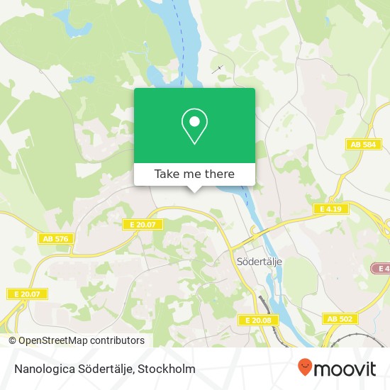 Nanologica Södertälje map
