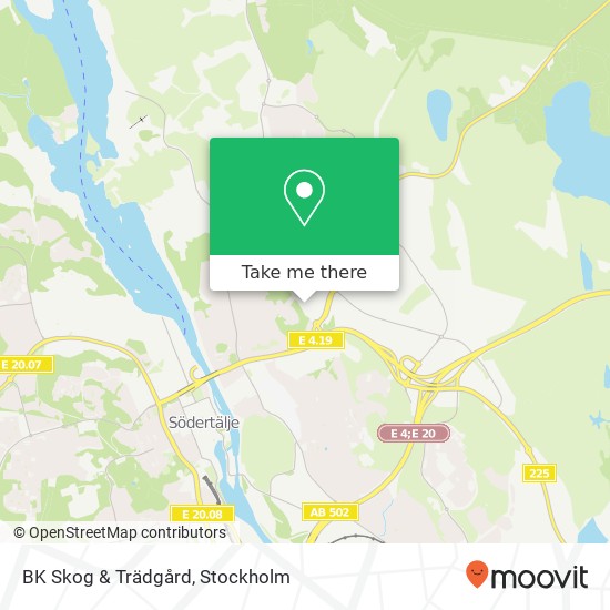 BK Skog & Trädgård map