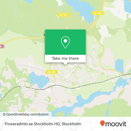 Poweradmin.se Stockholm HQ map