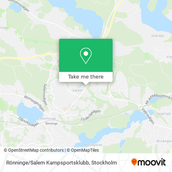 Rönninge/Salem Kampsportsklubb map