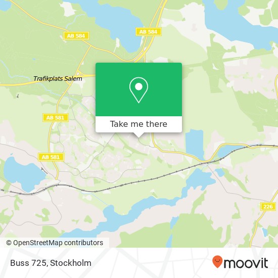 Buss 725 map