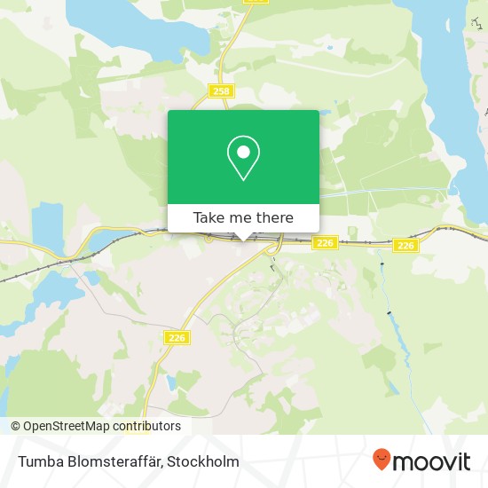 Tumba Blomsteraffär map