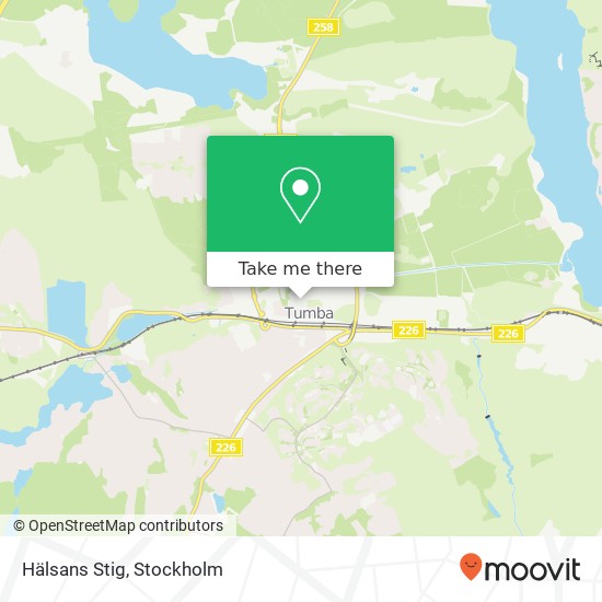 Hälsans Stig map