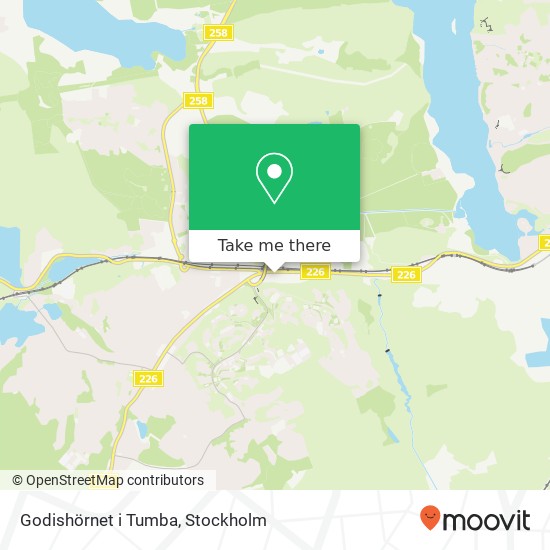 Godishörnet i Tumba map