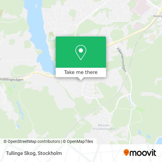 Tullinge Skog map