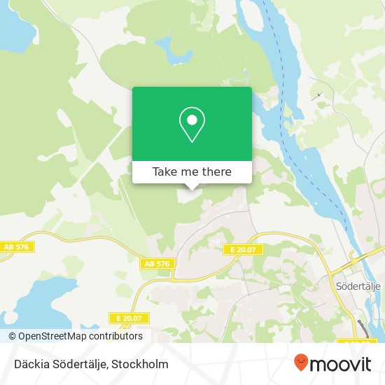 Däckia Södertälje map