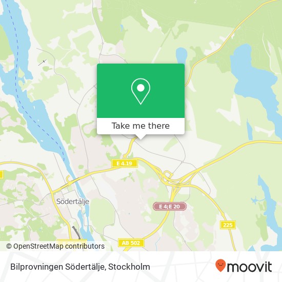 Bilprovningen Södertälje map