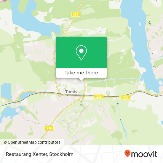 Restaurang Xenter map