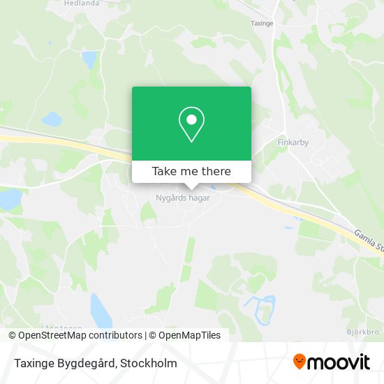 Taxinge Bygdegård map