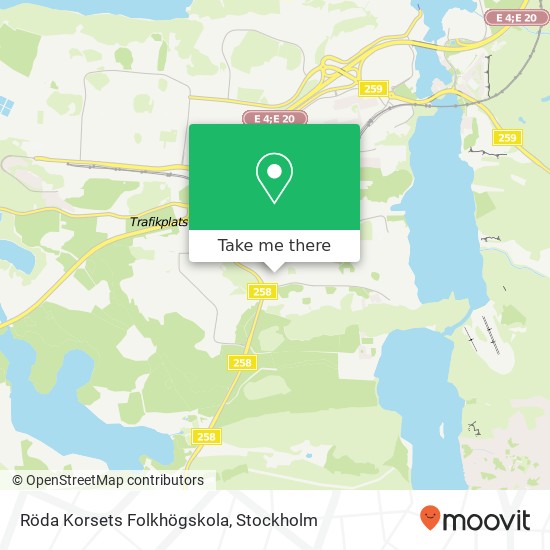 Röda Korsets Folkhögskola map