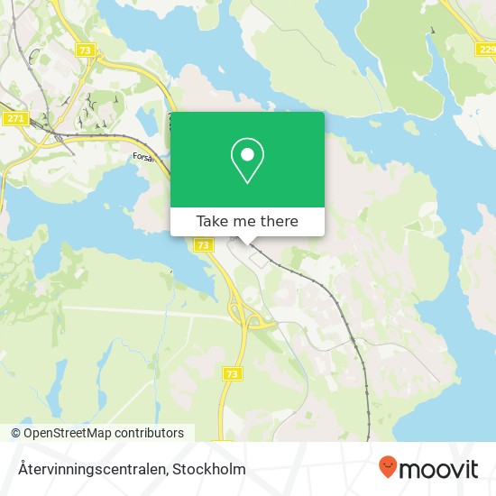 Återvinningscentralen map