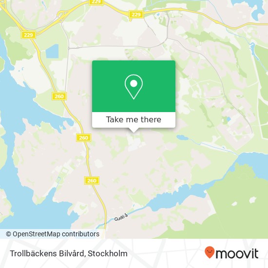 Trollbäckens Bilvård map